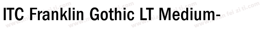 ITC Franklin Gothic LT Medium字体转换